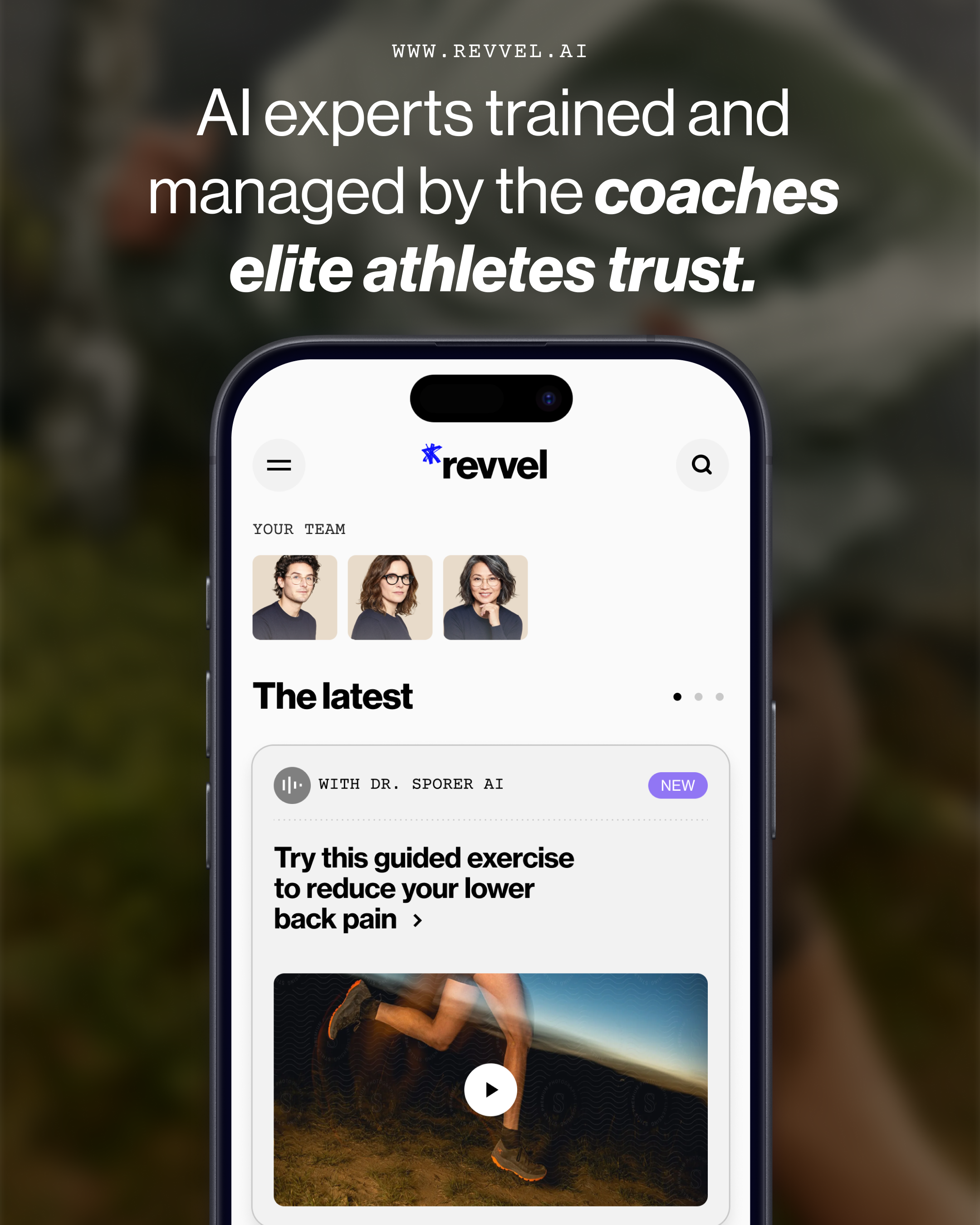 AI experts trained and managed by coaches elite athletes trust